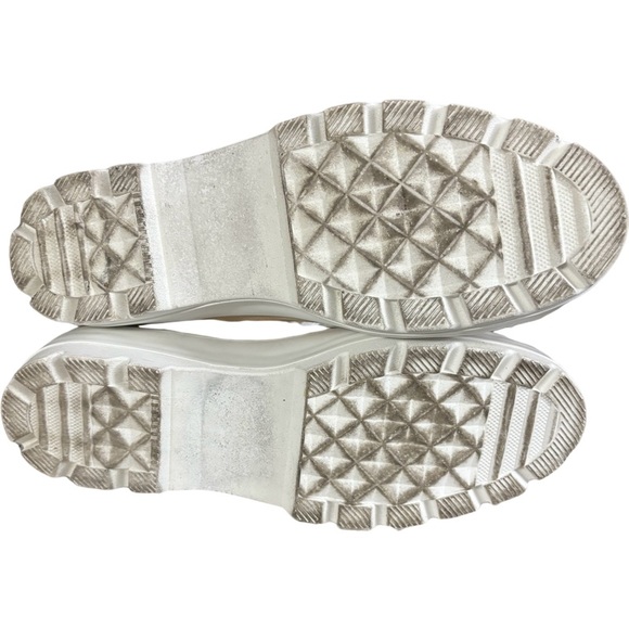 Sincerely Jules VESPA High Top Lug Sole Platform Sneakers Natural Size 10 M - Picture 6 of 9